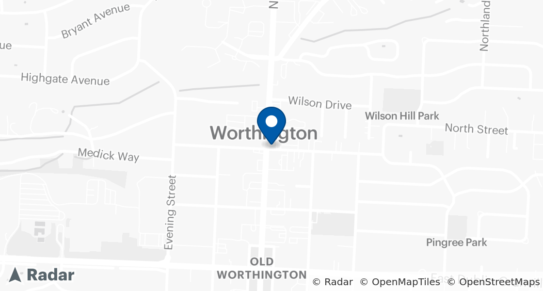 Map of Dairy Queen Location:: 920 High St, Worthington, OH, 43085-4021